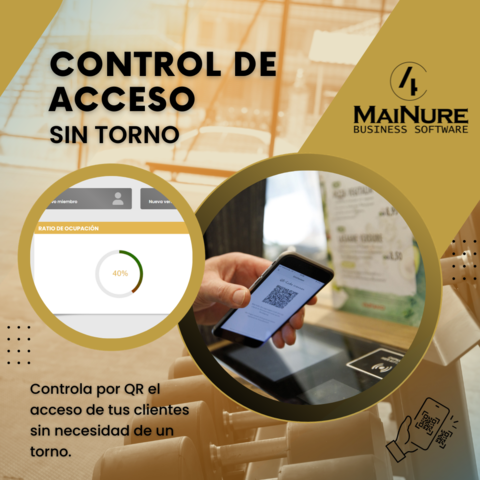 Controla por QR el acceso de tus clientes sin necesidad de un torno.